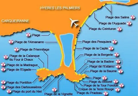 Апартаменты Badine La Pinede Front De Piscine Balneo Clim